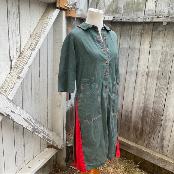 70’s Vintage Jennifer Eden Pleated Workwear Dress - Picture 2 of 7